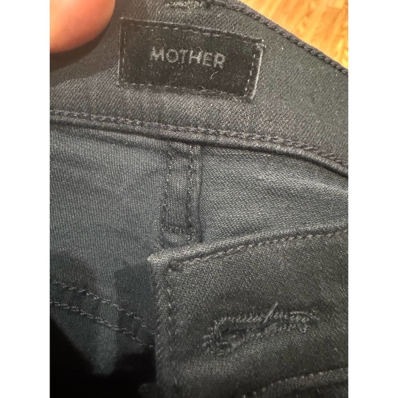 MOTHER Black The Rambler High Waist Ankle Straight Leg Jeans size 27 - Picture 7 of 7